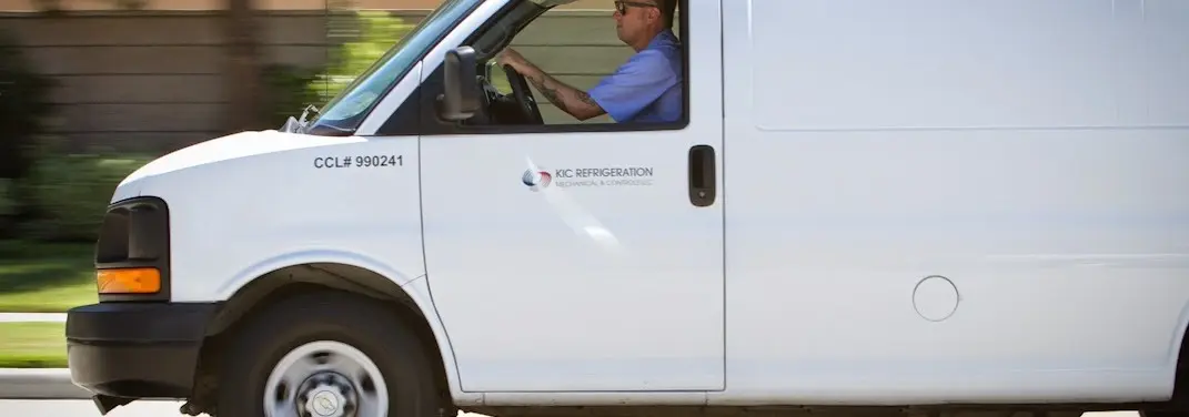 KIC Refrigeration service vehicle serving Toccoa area